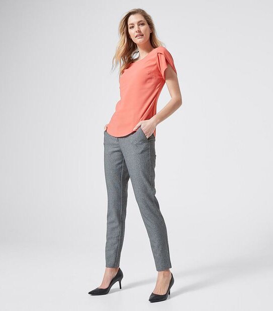 Preview Evie Tulip Sleeve Blouse - Spiced Coral Pink