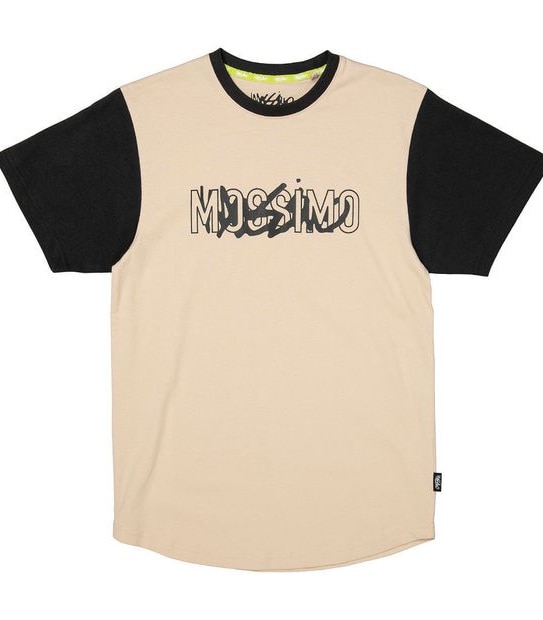 Mossimo Listed Short Sleeve T-shirt - Bone/Black