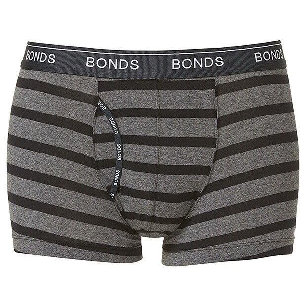 Bonds Guyfront Trunk - Charcoal Stripe Bonds Guyfront Trunk - Charcoal Stripe