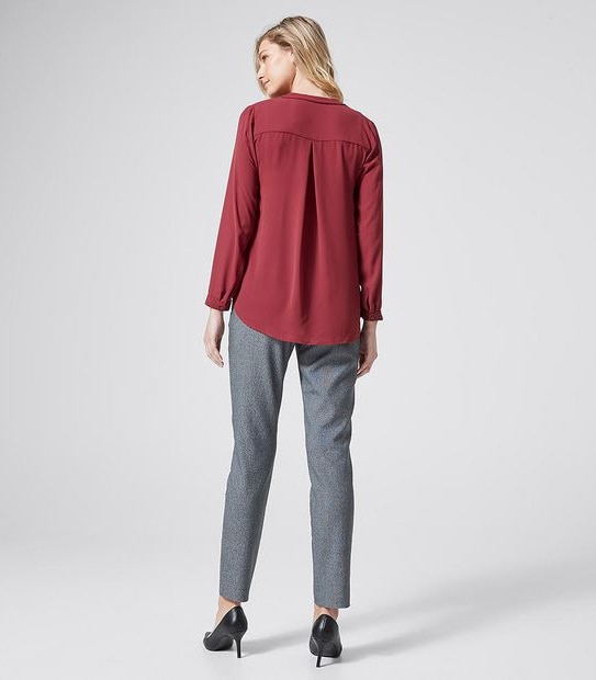 Preview Long Sleeve Relaxed Shirt - Tibetan Red