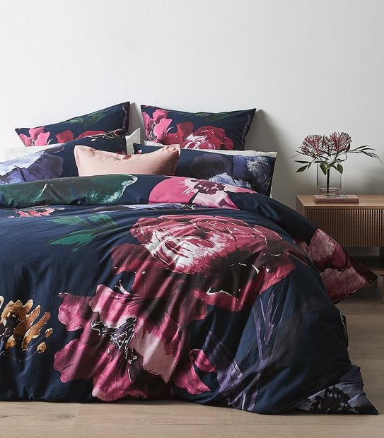 Saskia Floral Quilt Cover Set