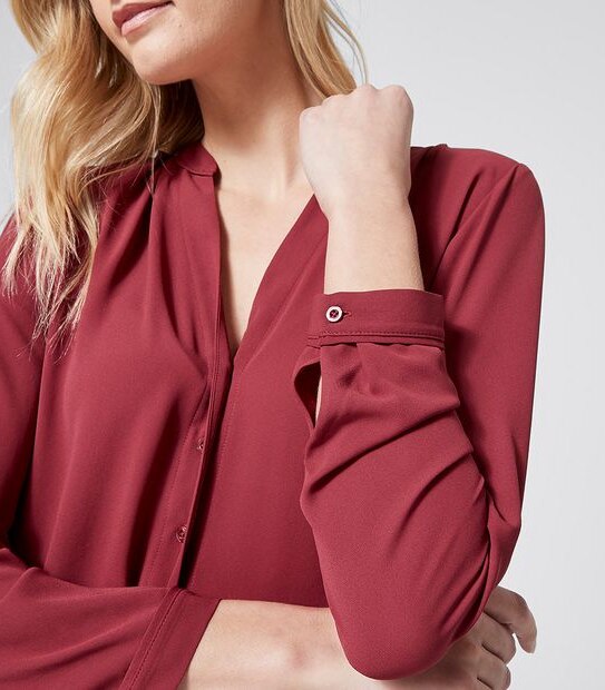 Preview Long Sleeve Relaxed Shirt - Tibetan Red
