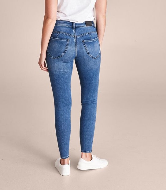 Butt Shaper Skinny High Rise Ankle Length Denim Jeans