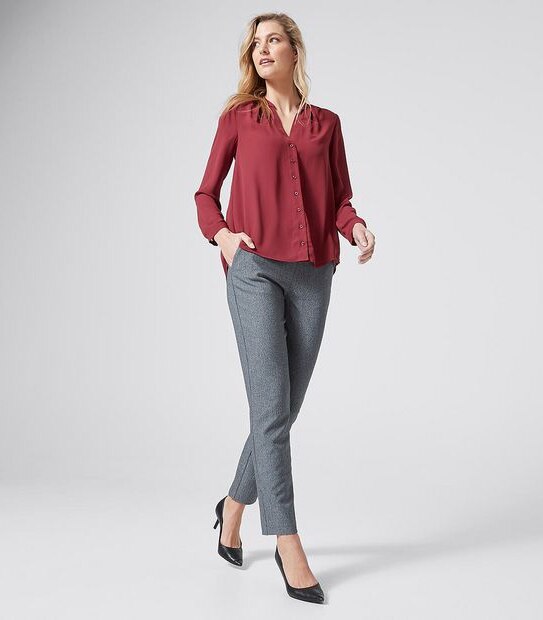 Preview Long Sleeve Relaxed Shirt - Tibetan Red