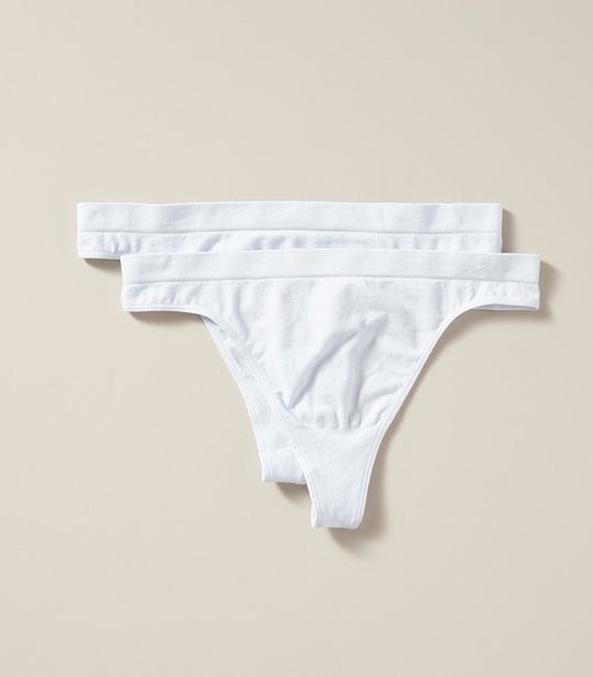 2 Pack Cotton Seamfree G-String Briefs