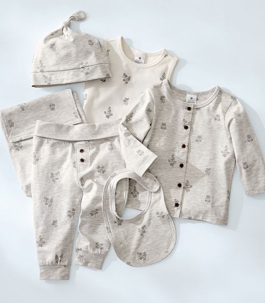 5 Piece Baby Organic Cotton Gift Set