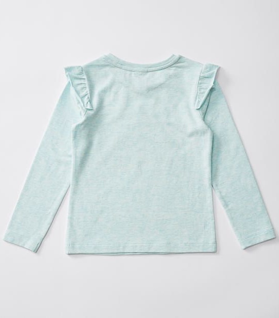 2 Pack Long Sleeve Plain & Print T-Shirt