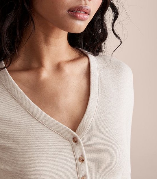 Cotton Henley Top