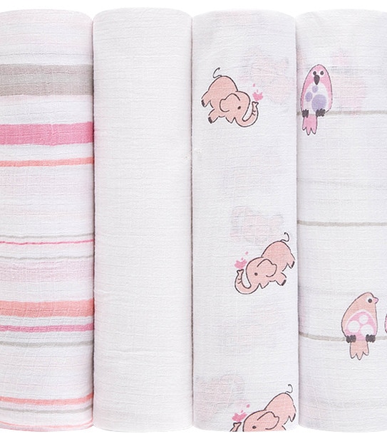 Aden & Anais 4 Pack Muslin Swaddles