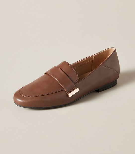Womens Quinn Saddle Leather Loafers