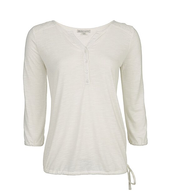 Bubble Hem Top - Cream