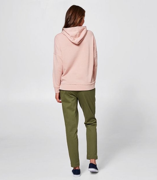 Piping Hot Slouchy Hoodie - Pink