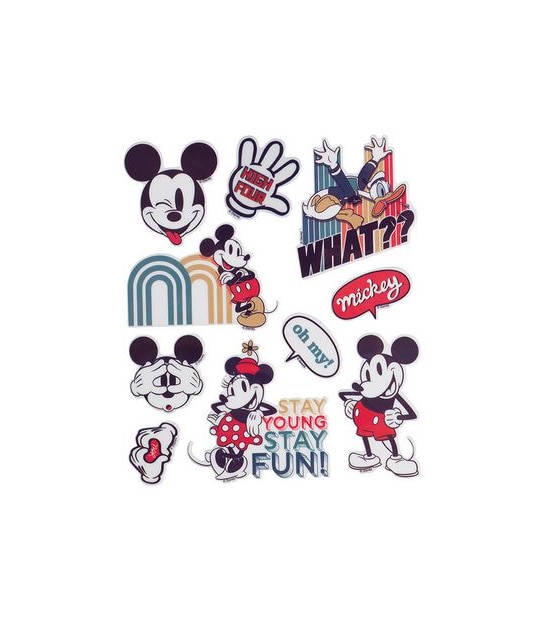 Retro Mickey Multi Pack Puffy Sticker - Stay Young