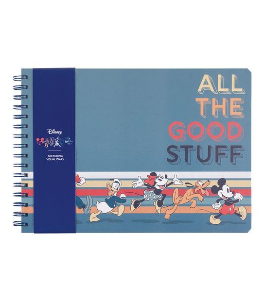 Retro Mickey A4 Landscape Visual Art Diary