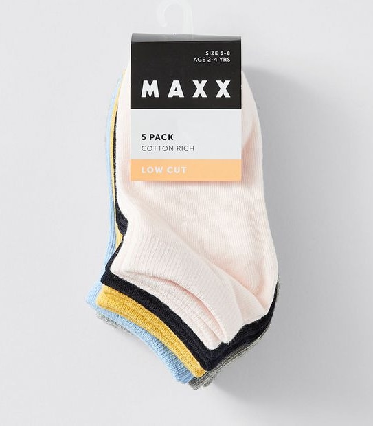 Maxx Low Cut Socks 5 Pack