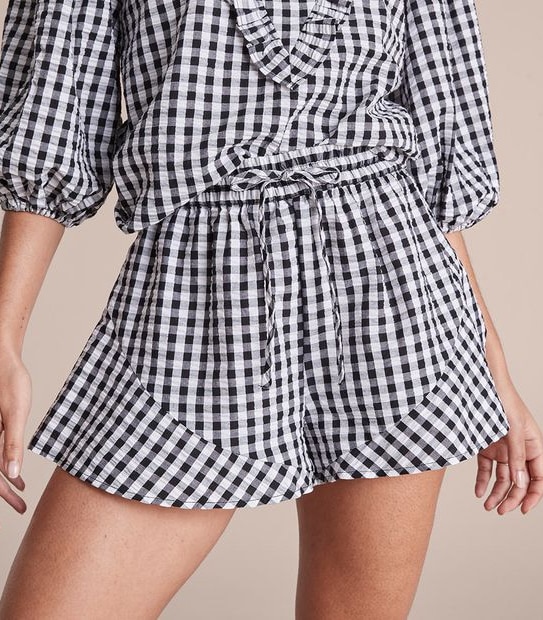 Lily Loves Frill Edge Gingham Shorts