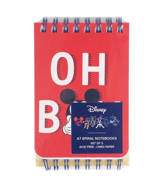 Retro Mickey A7 3 Pack Notebooks