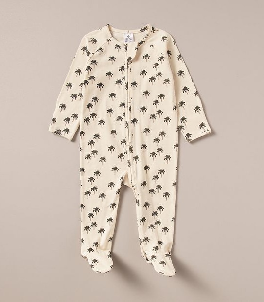 Baby Organic Cotton Print Coverall
