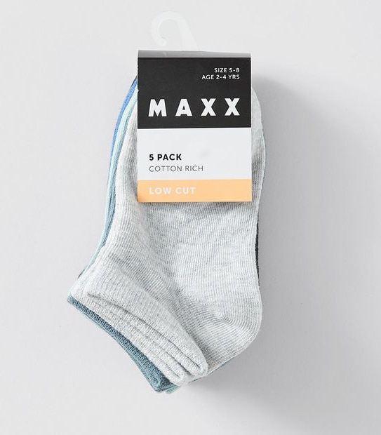 Maxx Low Cut Socks 5 Pack