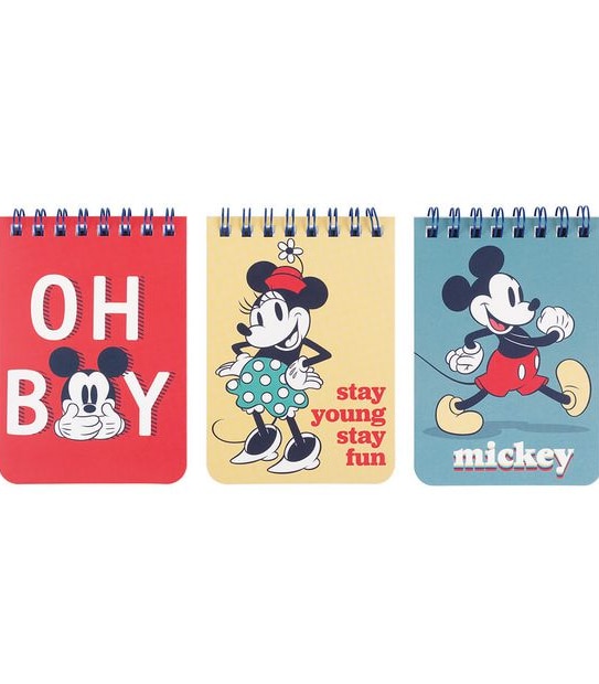 Retro Mickey A7 3 Pack Notebooks
