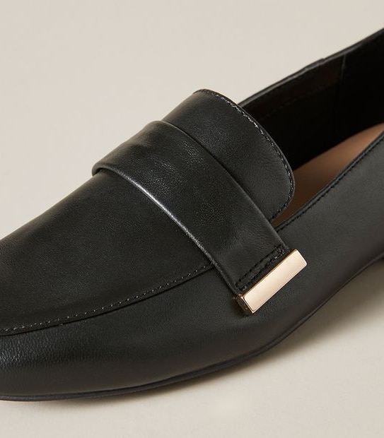 Womens Quinn Saddle Leather Loafers