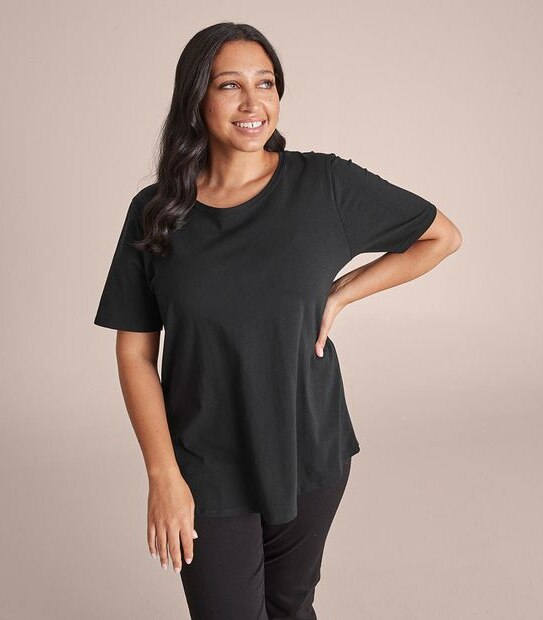 Curve Organic Cotton Crew T-Shirt