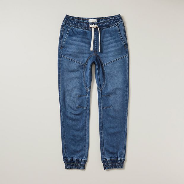 【WONDER WONDER】Shirred Raw Denim Two-Way L Wide Jogger PT Wonder Denim Jogger Jeans | Target Australia