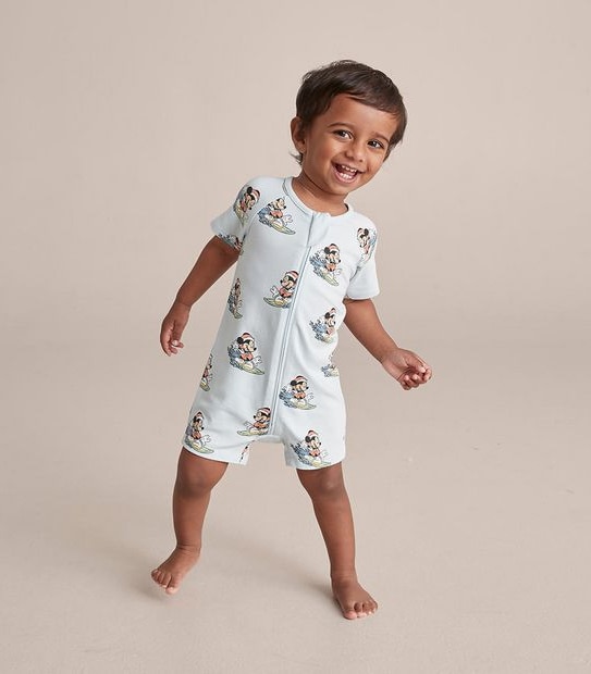 Baby Disney Christmas Mickey Mouse Romper