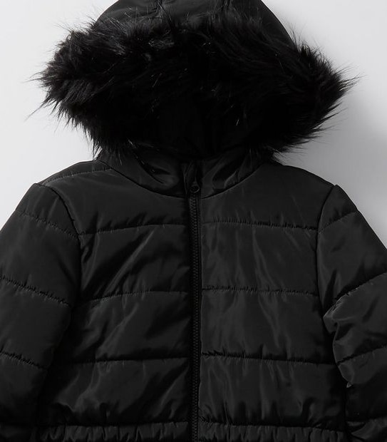 Fur Trim Puffer Jacket