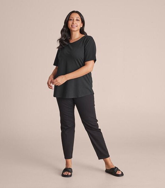 Curve Organic Cotton Crew T-Shirt