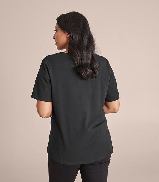 Curve Organic Cotton Crew T-Shirt