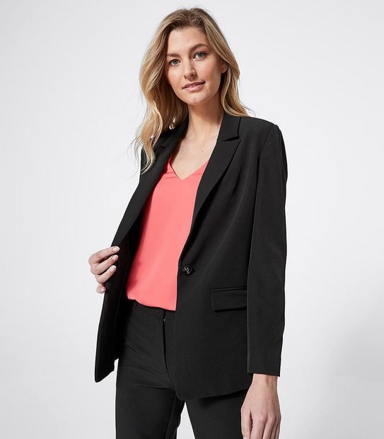 Preview Soft Suiting Single Breasted Jacket - Black