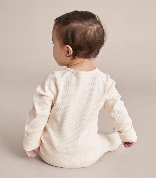 Baby Organic Cotton Waffle Coverall
