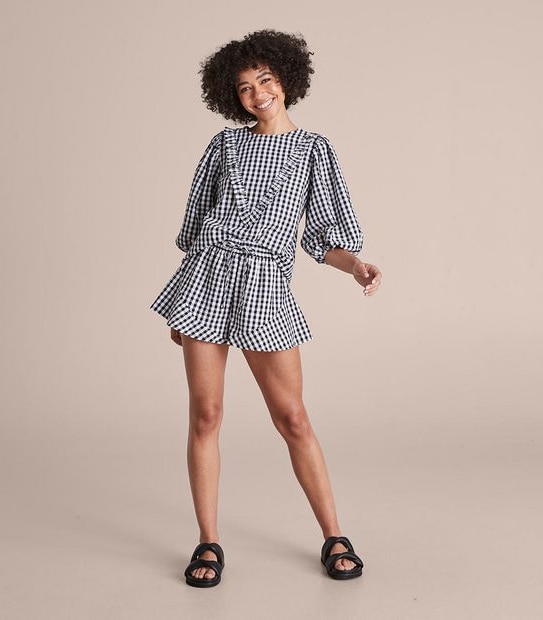 Lily Loves Frill Edge Gingham Shorts
