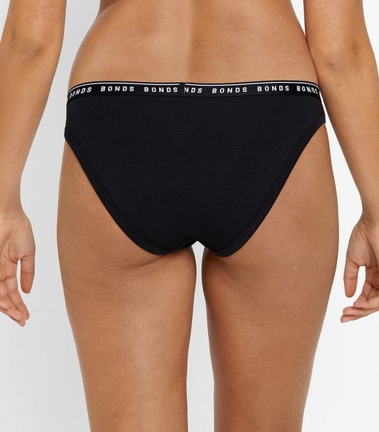 Bonds Organics Hi Bikini Briefs - Black