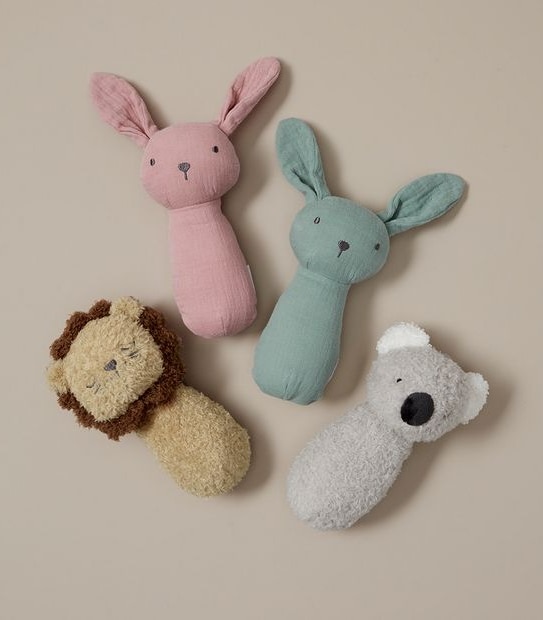 Bub. Plush Rattle - Assorted