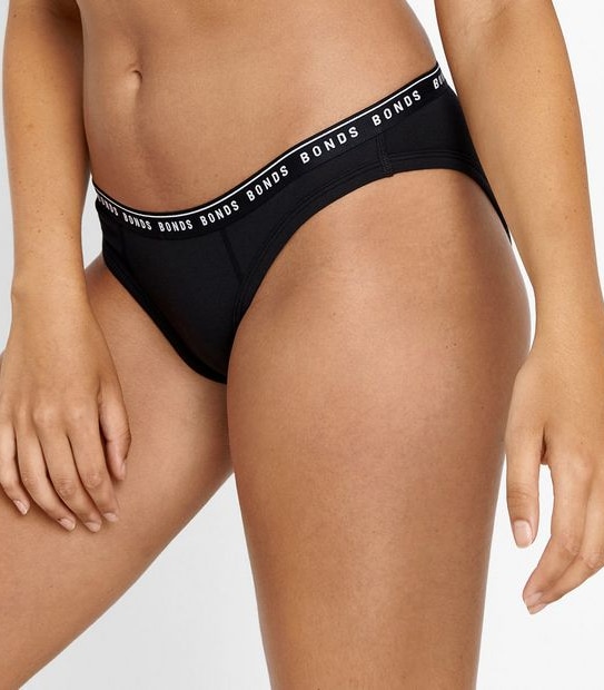 Bonds Organics Hi Bikini Briefs - Black