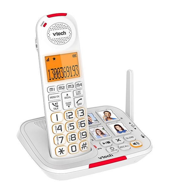 VTech 17450 CareLine DECT6.0 Cordless Phone with VSMART CLS17450