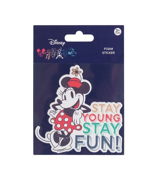 Retro Mickey Large Single Foam Sticker - Stay Young