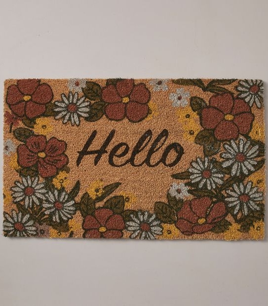 Salina Flora Coir Doormat