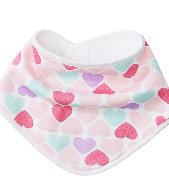 2 Pack Bandana Bibs - Heart