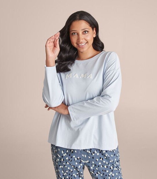 Extended Sizing Slogan Sleep T-Shirt