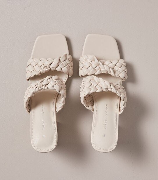 Womens Cissy Braided Band Heel Sandals