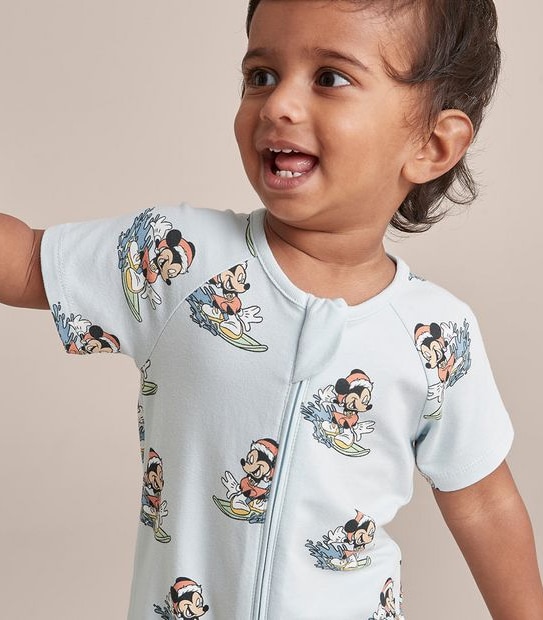 Baby Disney Christmas Mickey Mouse Romper