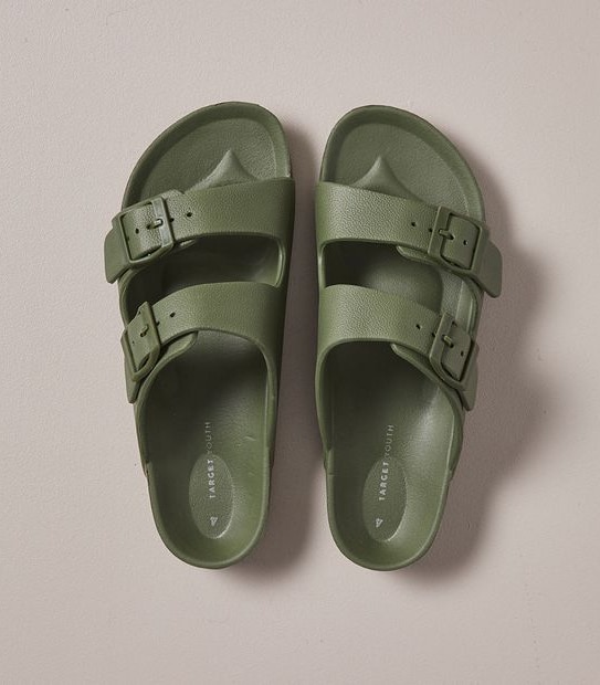 B SNR KHAKI EVA MOULDED SANDAL  SIZE 13-6