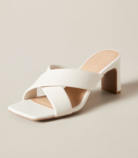 Womens Lauren Crossover Mule Heels