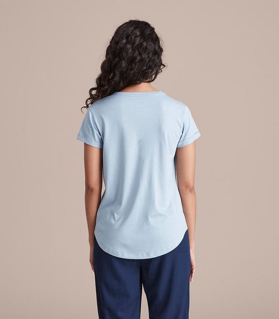 Cotton/Modal Relaxed Crew T-Shirt