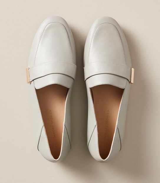 Womens Quinn Saddle Leather Loafers