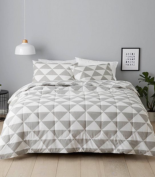 Dallas Comforter Set - Grey