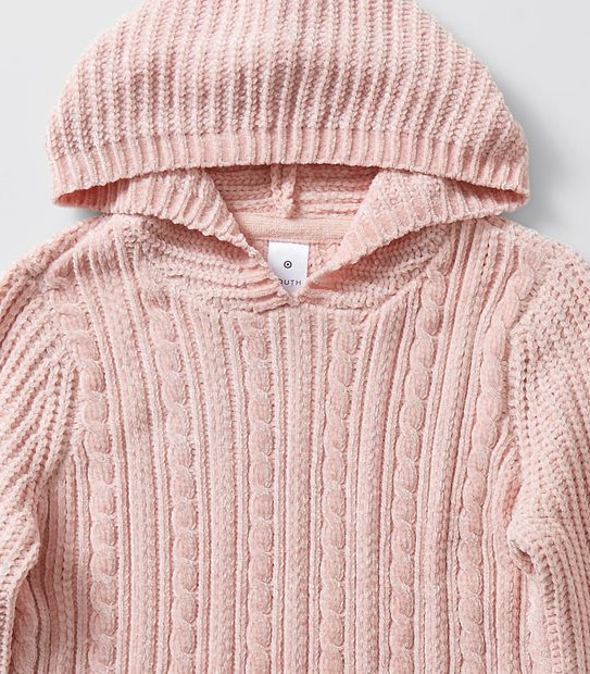 Hooded Cable Knit Jumper
